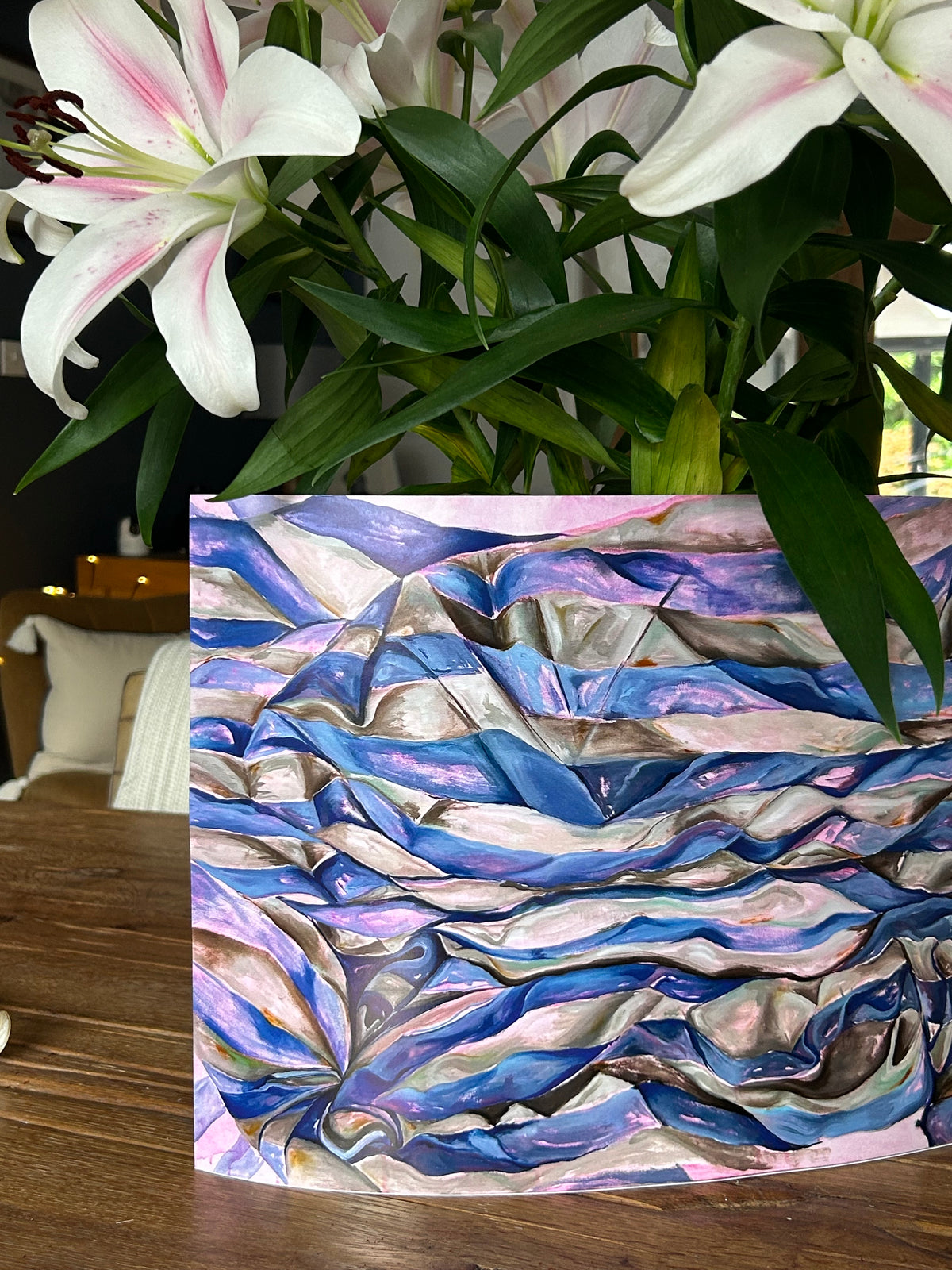Striped Print (Blue & Pink)
